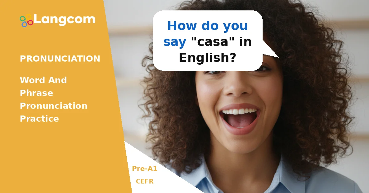 How to Ask 'How Do You Say...?' in English (A1/A2) — Pre-A1 English pronunciation lesson by Langcom